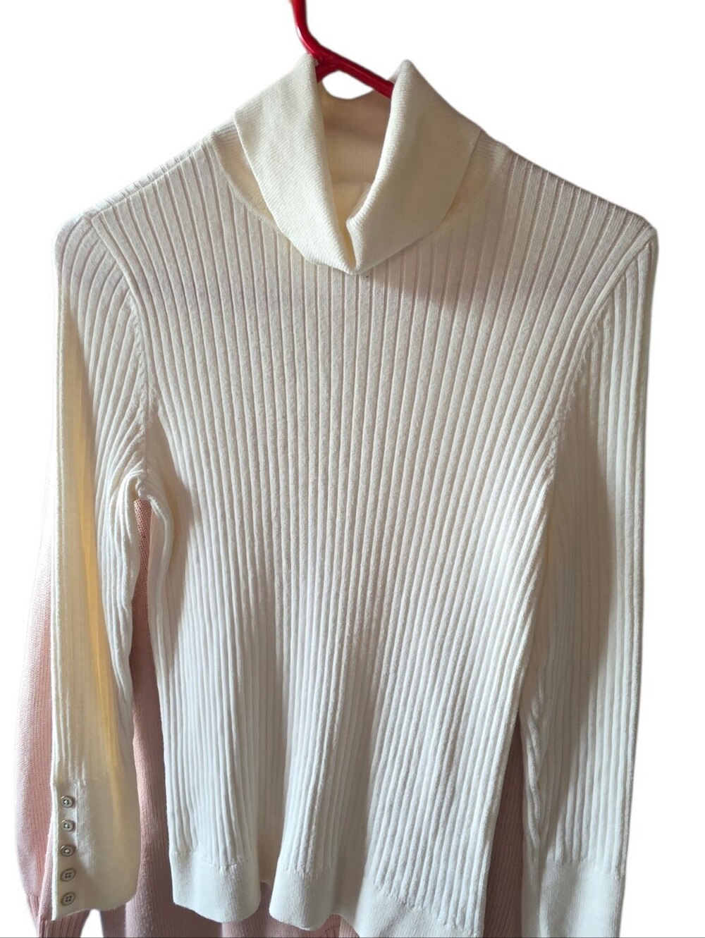 Talbots Ribbed Cowl Neck Sweater - Picture 3 of 4